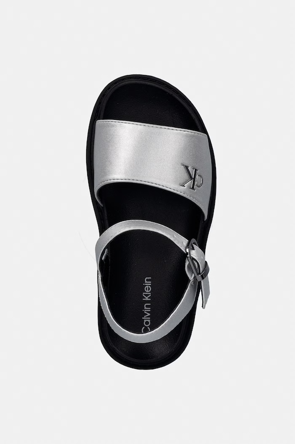 Calvin Klein Jeans sandale copii argintiu V3A2.83257.30.34