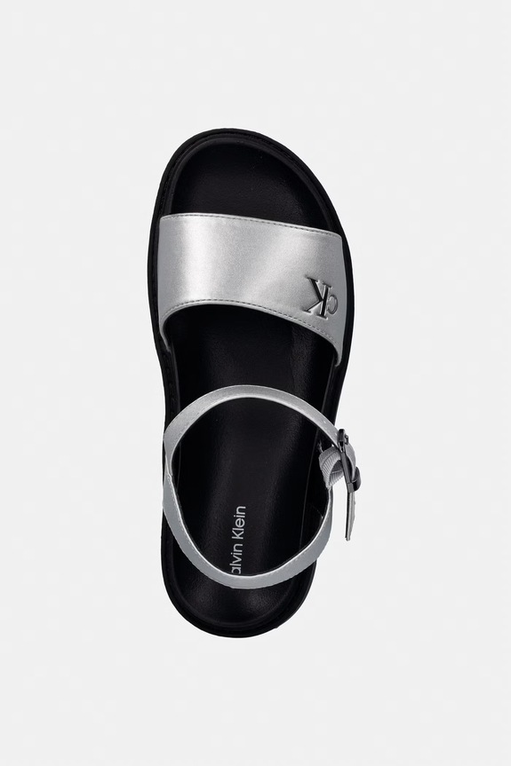 Calvin Klein Jeans sandale copii argintiu V3A2.83257.35.39