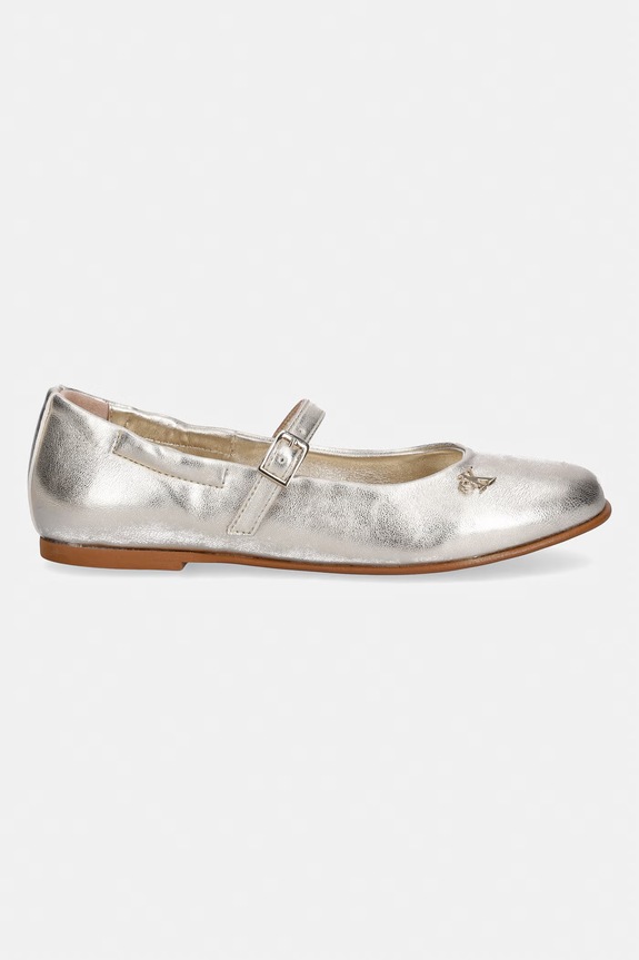 Calvin Klein Jeans baleriny dziecięce V4A3.83340 złoty SS26