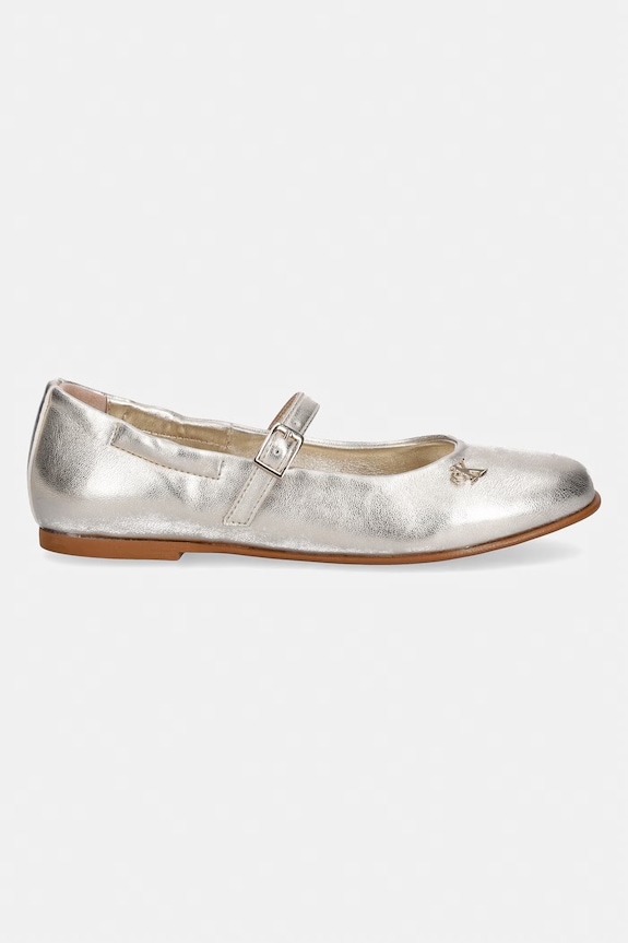 Calvin Klein Jeans baleriny dziecięce V4A3.83340 złoty SS26
