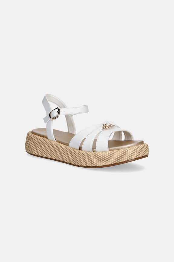 Tommy Hilfiger sandále na platforme dámske biela T3A2.34293
