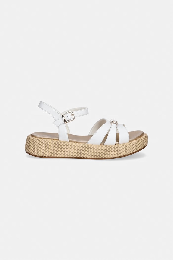 Tommy Hilfiger sandále na platforme dámske T3A2.34293 biela SS26