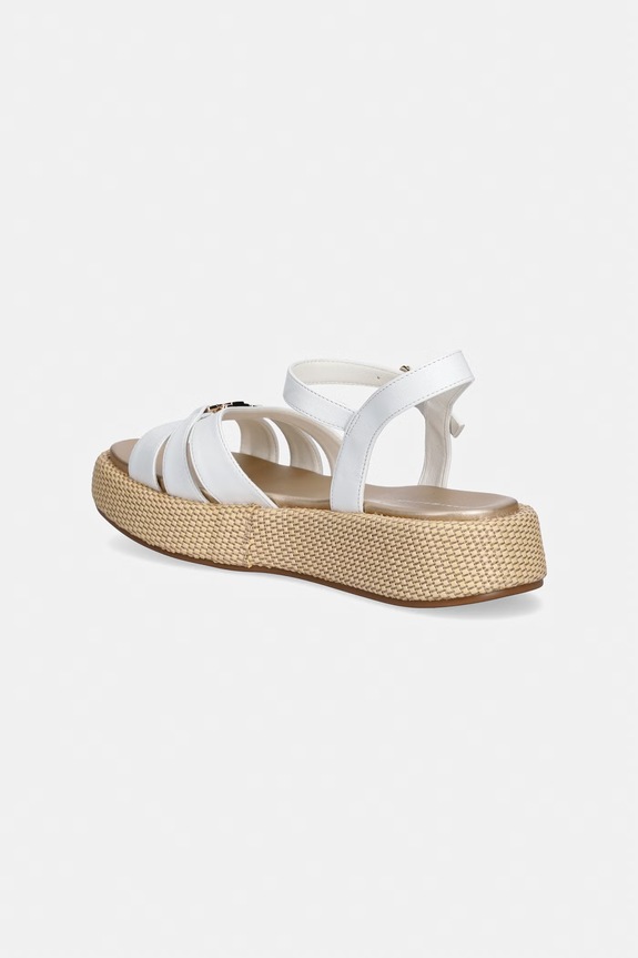 Dievča Tommy Hilfiger sandále na platforme dámske T3A2.34293 biela