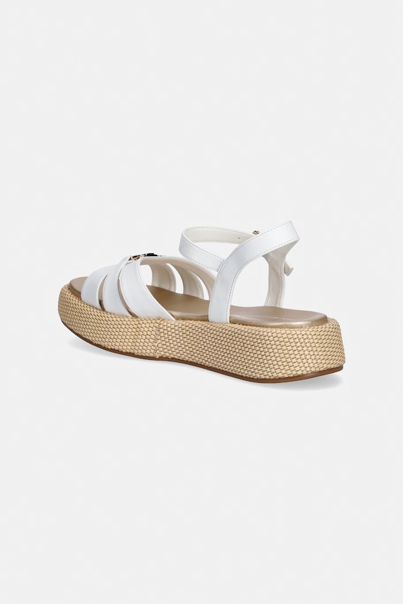 Dievča Tommy Hilfiger sandále na platforme dámske T3A2.34293 biela