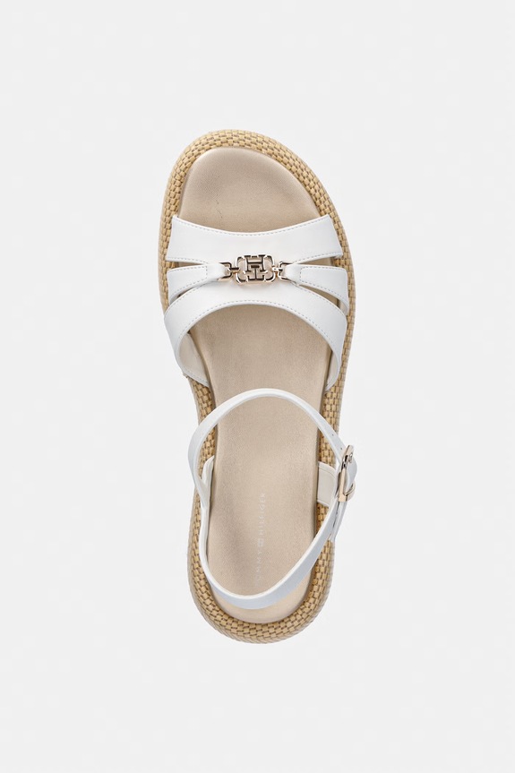 Tommy Hilfiger sandále na platforme dámske biela T3A2.34293