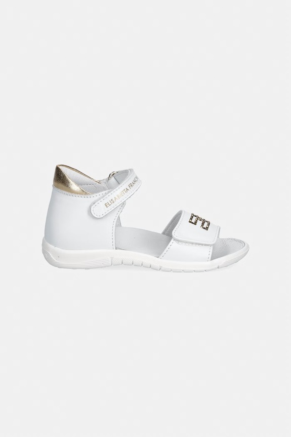 Detské kožené sandále Elisabetta Franchi F1A2.E0541 biela SS26