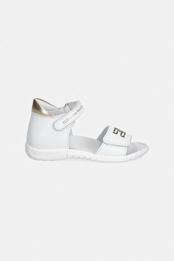 Detské kožené sandále Elisabetta Franchi F1A2.E0541 biela SS26