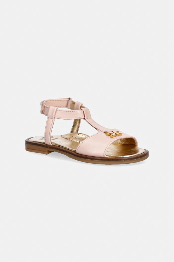Dječje kožne sandale Elisabetta Franchi roza F1A2.E0545.25.29