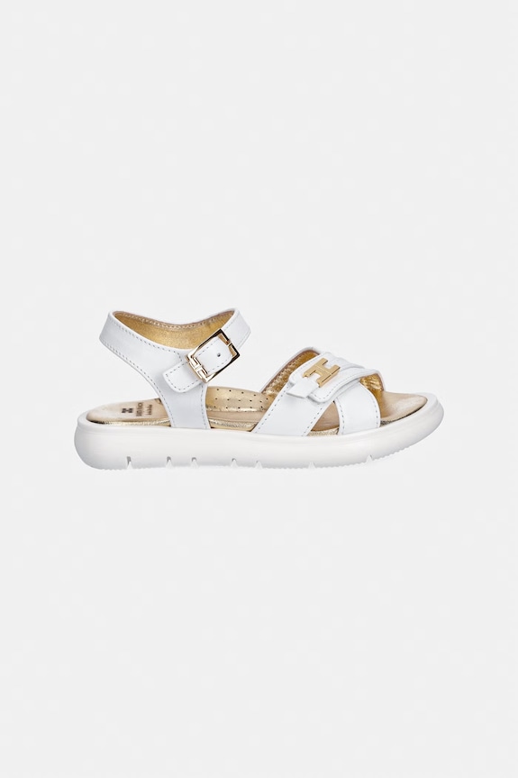 Дитячі шкіряні сандалі Elisabetta Franchi F1A2.E0552.25.29 білий SS26