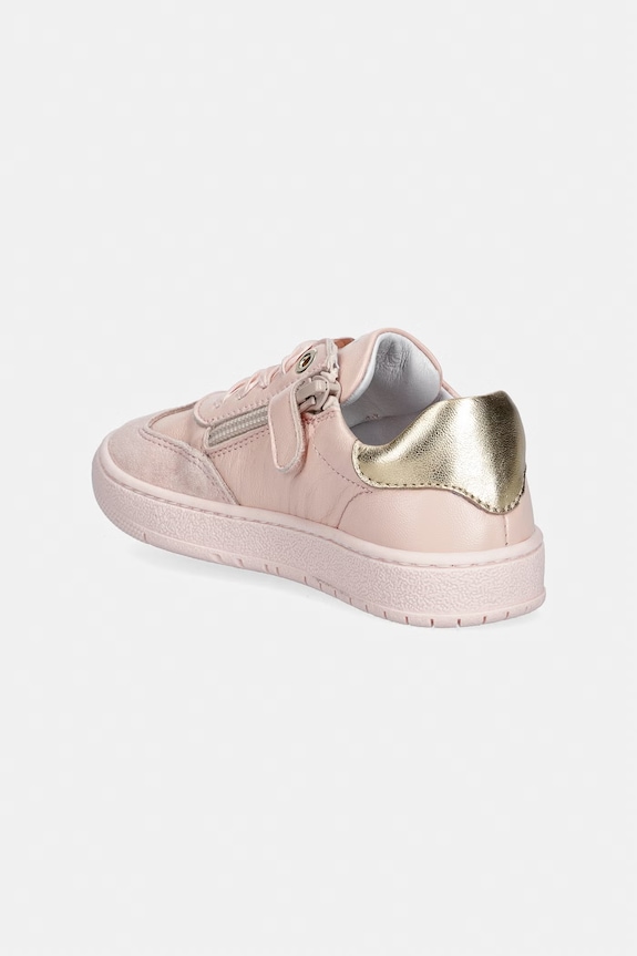 Κοριτσίστικα Παιδικά δερμάτινα sneakers Elisabetta Franchi F1A9.E0494 ροζ