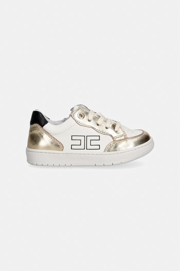Παιδικά δερμάτινα sneakers Elisabetta Franchi F1A9.E0496 χρυσαφί SS26