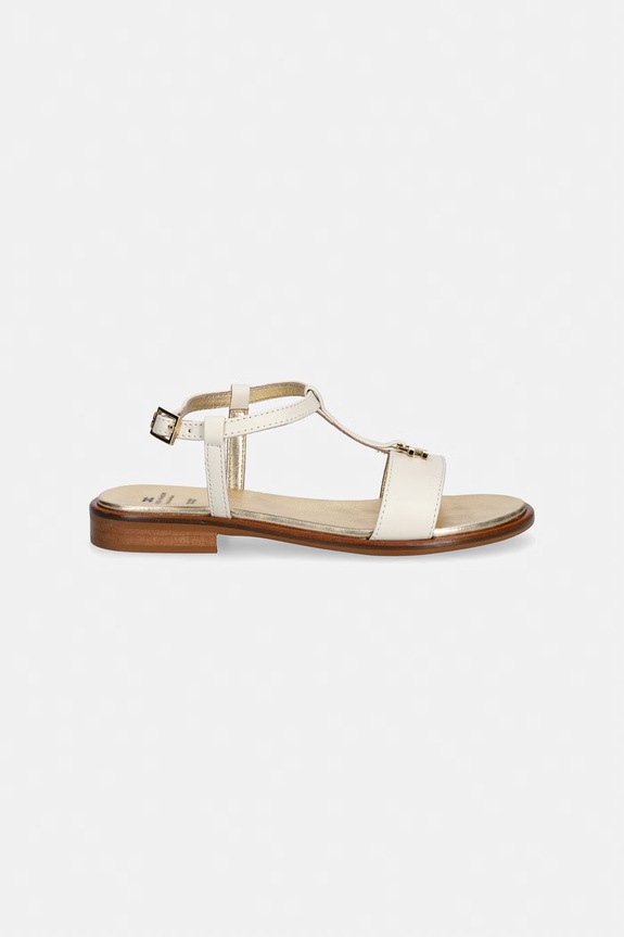 Детские кожаные сандалии Elisabetta Franchi F4A2.E0569 бежевый SS26