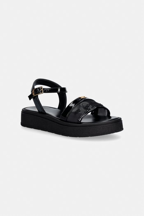 Детские сандалии Elisabetta Franchi синтетический чёрный F4A2.E0595.31.34