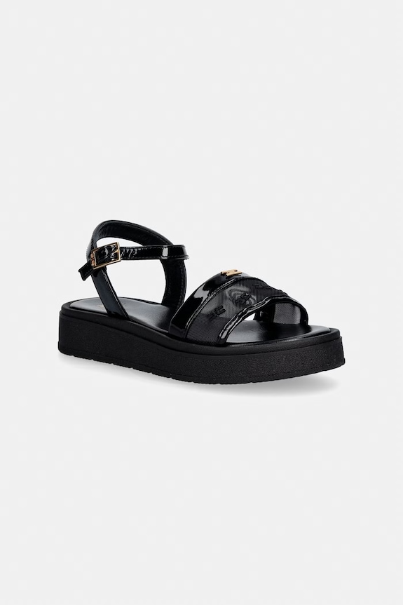 Детские сандалии Elisabetta Franchi синтетический чёрный F4A2.E0595.31.34