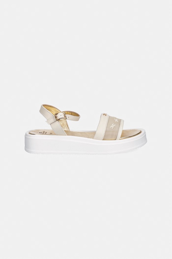 Elisabetta Franchi sandały dziecięce F4A2.E0597.35.38 beżowy SS26