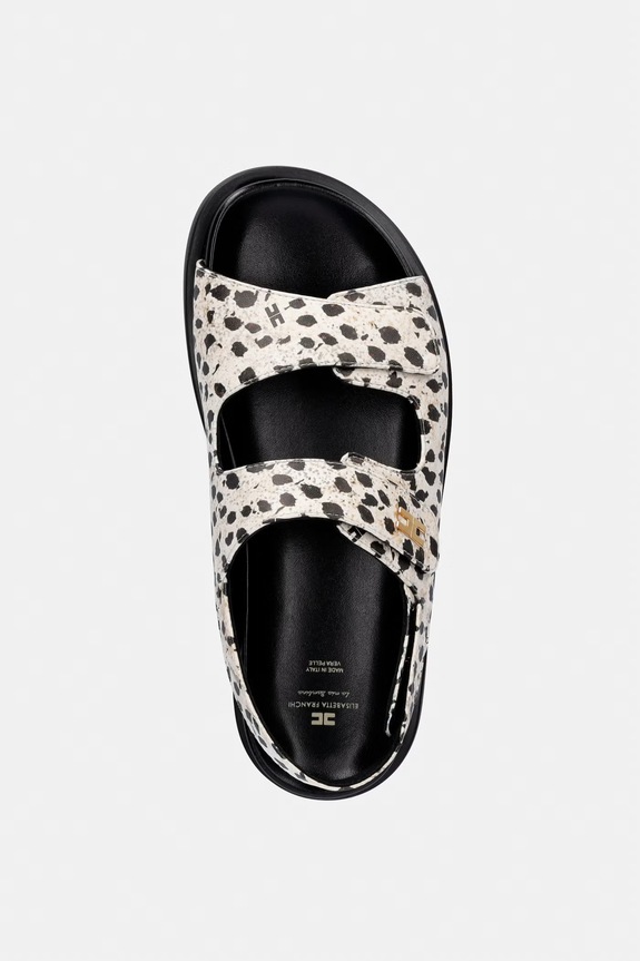 Elisabetta Franchi sandały beżowy F4A2.E0604.35.38