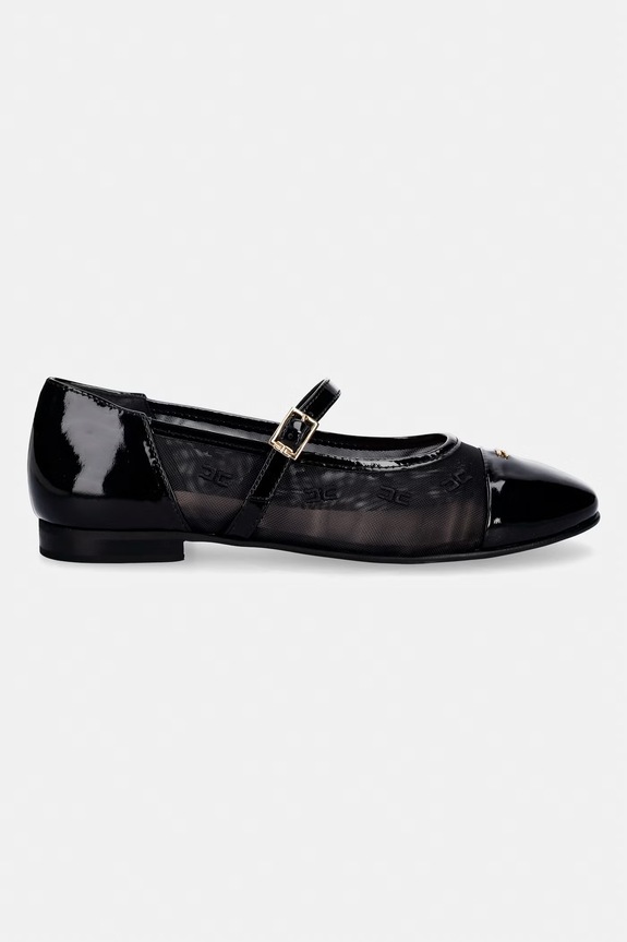 Elisabetta Franchi baleriny dziecięce F4A3.E0483.35.38 czarny SS26