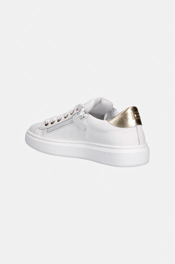 Dziewczynka Elisabetta Franchi sneakersy skórzane dziecięce F4A9.E0504 biały