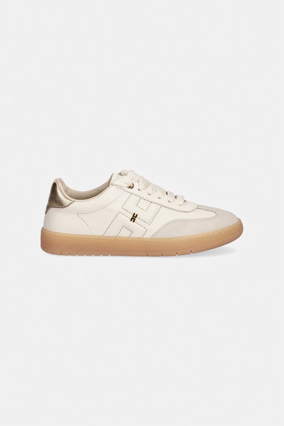 Elisabetta Franchi sneakersy skórzane F4A9.E0510 beżowy SS26
