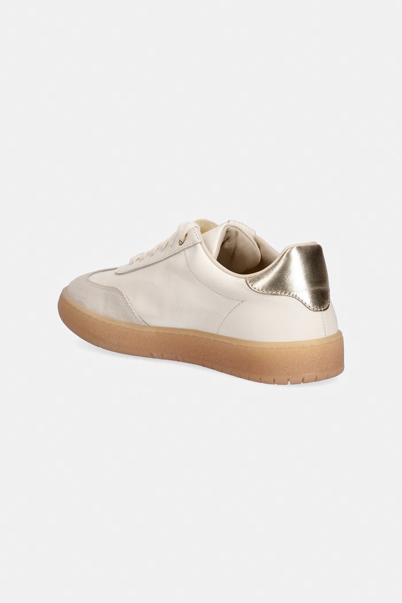 Dziewczynka Elisabetta Franchi sneakersy skórzane F4A9.E0510 beżowy