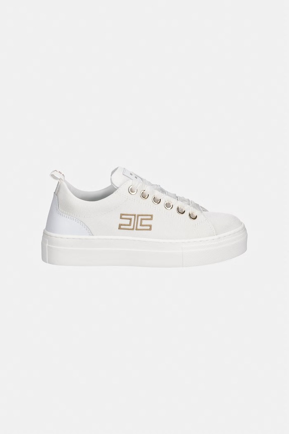 Elisabetta Franchi sneakersy dziecięce F4A9.E0528.30.34 biały SS26