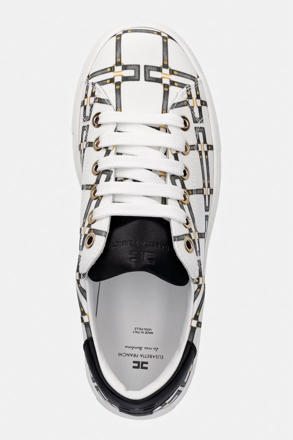 Παιδικά sneakers Elisabetta Franchi λευκό F4A9.E0532