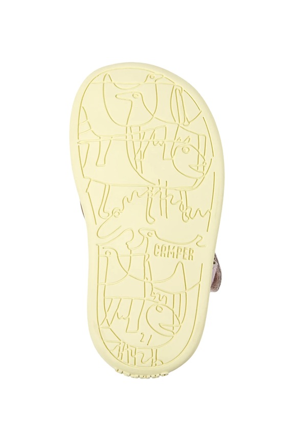 Camper sandały skórzane dziecięce Bicho FW 80372.G różowy