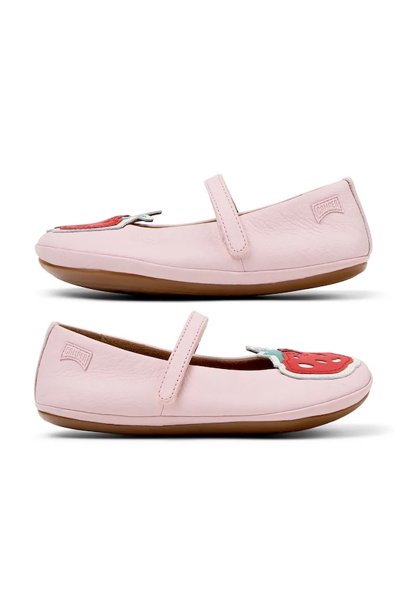 Dětské kožené baleríny Camper TWS Kids K800673.28.34 růžová