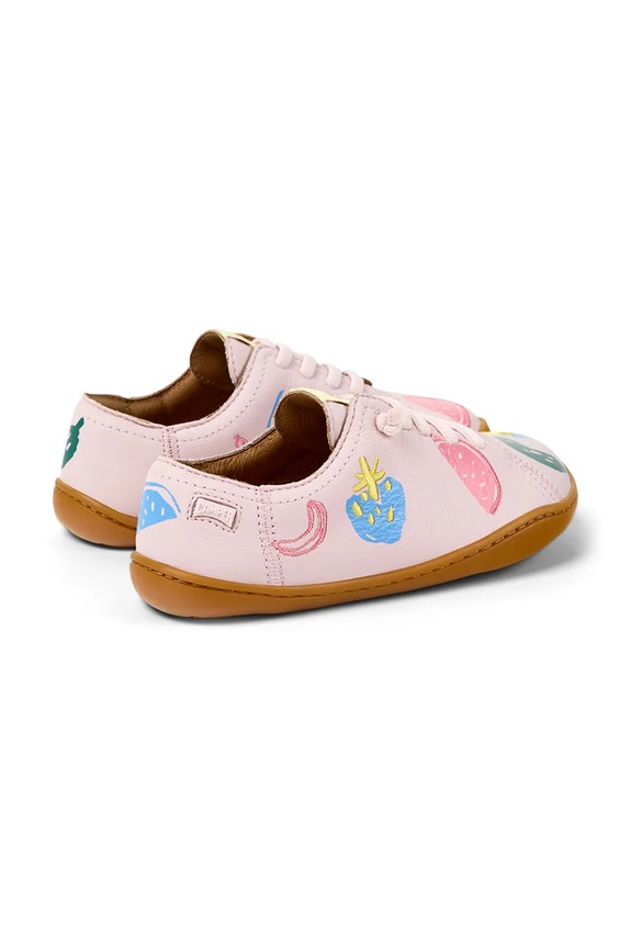 Camper sneakersy skórzane dziecięce Peu Cami Kids TWS różowy 80003.G.25.27.TWS