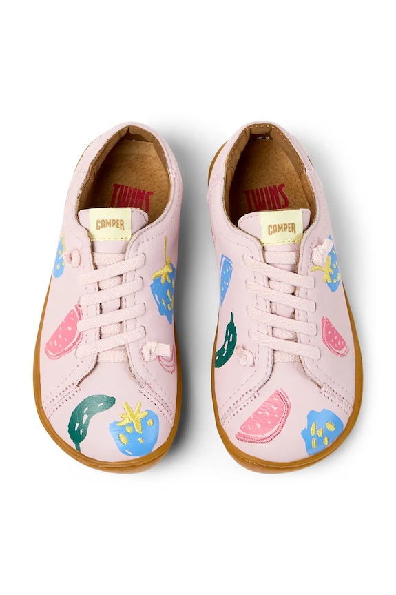 Camper sneakersy skórzane dziecięce Peu Cami Kids TWS 80003.G.25.27.TWS różowy