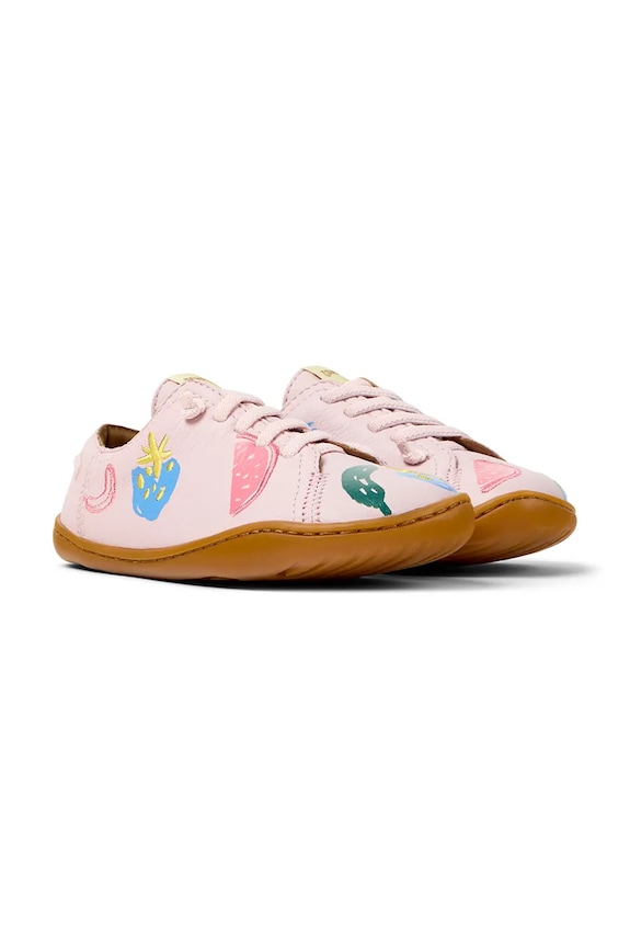 Dievča Detské kožené tenisky Camper Peu Cami Kids TWS 80003.G.28.34.TWS ružová