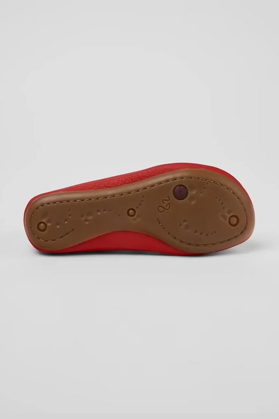 Camper balerini din piele pentru copii Right Kids K800674.35.38 rosu