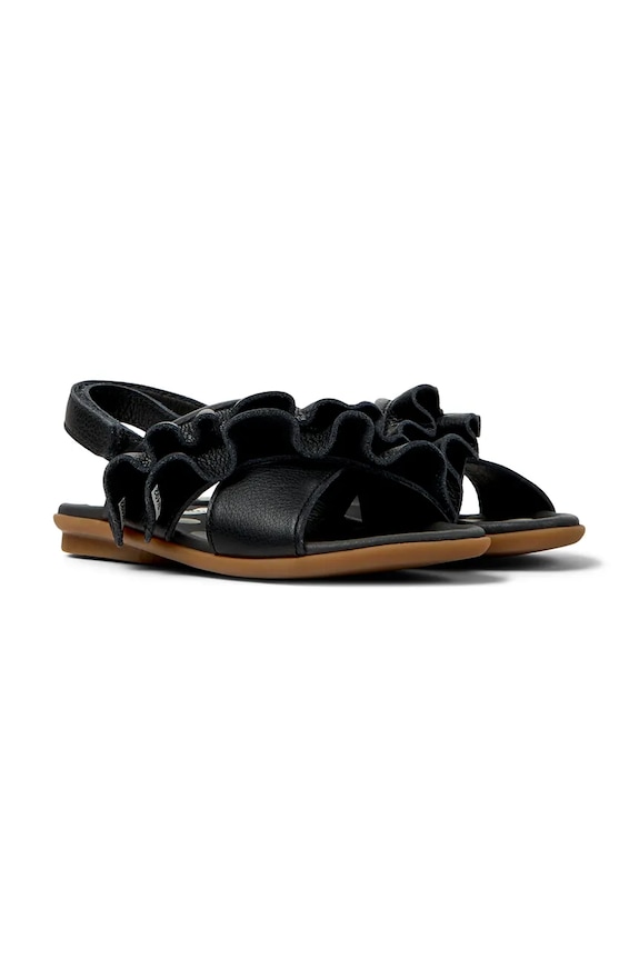 Fete Camper sandale din piele pentru copii TWS Kids K800677.28.34.TWS negru