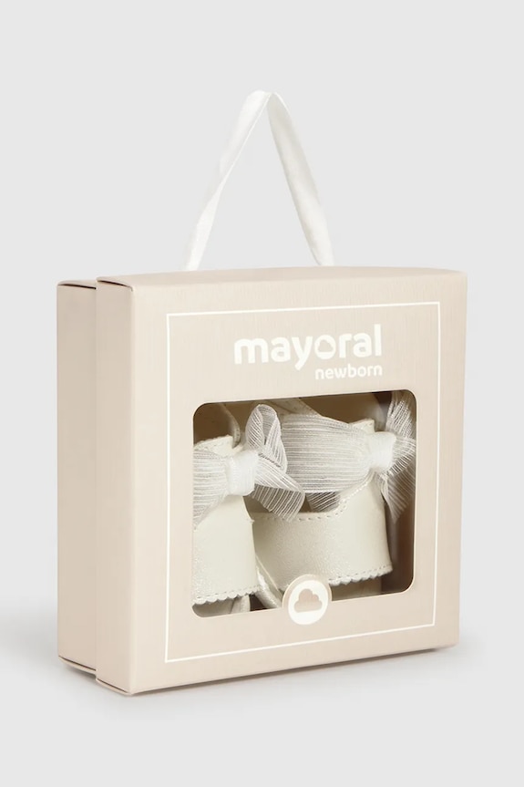 Mayoral Newborn buty niemowlęce biały 9084.G.1L.Newborn.PPY2
