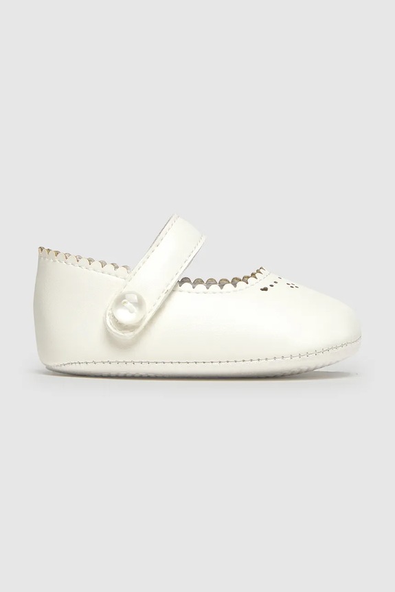 Mayoral Newborn pantofi pentru bebeluși 9092.2N.Newborn.PPY2 alb SS26