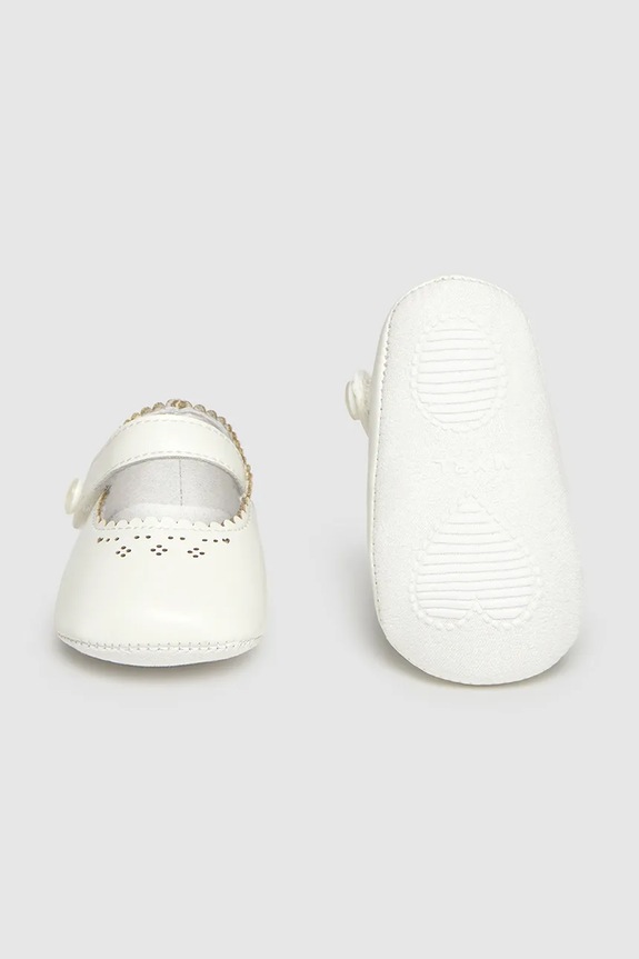 Mayoral Newborn pantofi pentru bebeluși alb 9092.2N.Newborn.PPY2