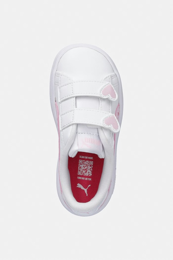 Παιδικά sneakers Puma Smash 3.0 Hearty V λευκό 405639