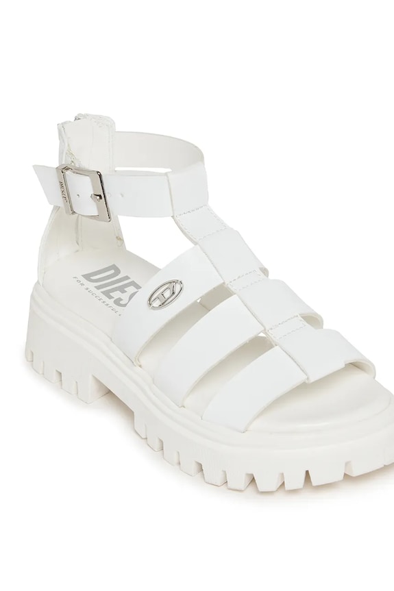 Diesel sandały dziecięce D-SANSTRY SANDALS biały BC1066.KF015.33.35