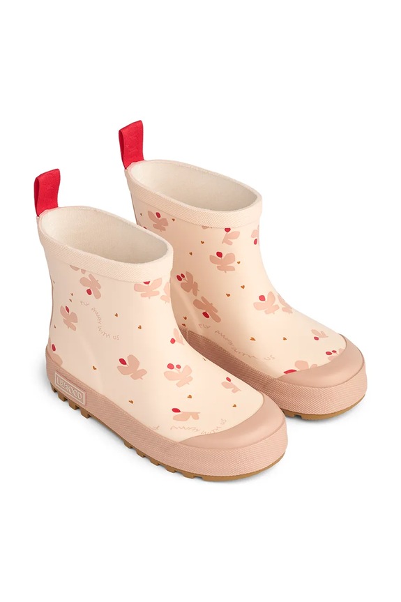 Liewood gumáky detské Tekla Printed Rainboot ružová LW17782.G.PPY2