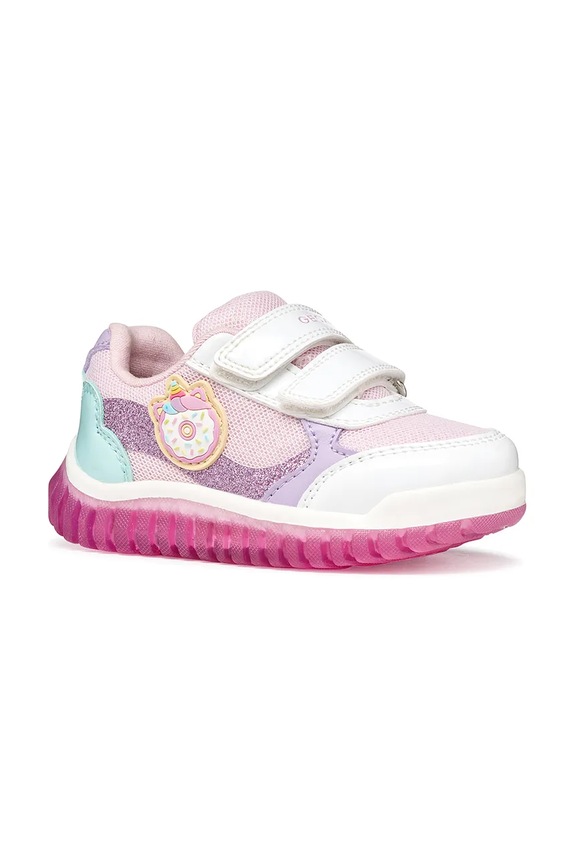 Παιδικά sneakers Geox LIGHTYLOO συνθετικό ροζ B6561A.002AS.20.27
