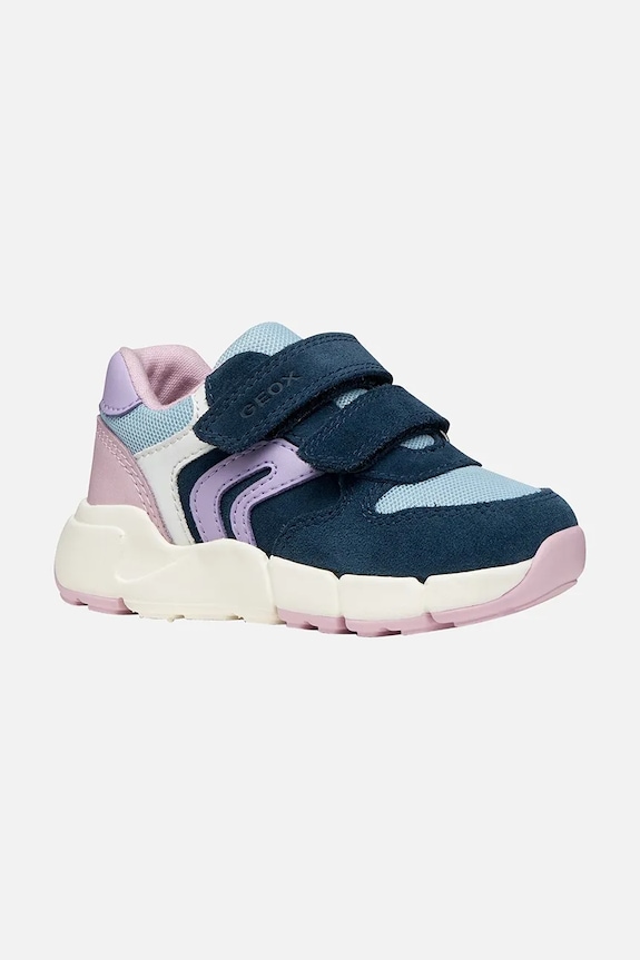 Geox sneakersy skórzane dziecięce FLEXYPER skóra zamszowa granatowy B656NA.01422.24.27