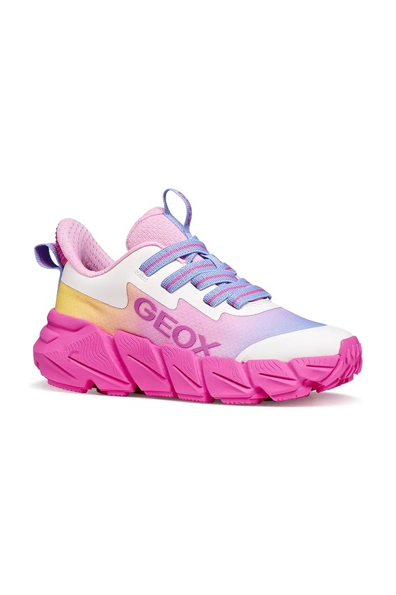 Geox sneakersy dziecięce FLEXYPER FAST imitacja skóry licowej różowy J55N5A.02A9J.36.39