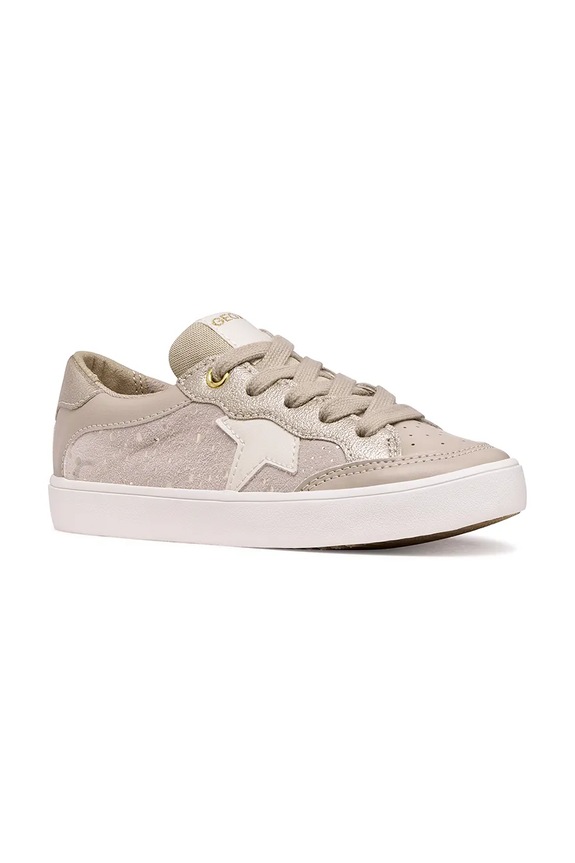 Geox sneakersy dziecięce GISLI imitacja skóry licowej beżowy J654NC.0BC07.36.39