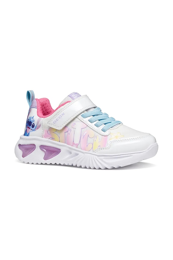Παιδικά sneakers Geox ASSISTER συνθετικό λευκό J65E9B.0AN02.32.35