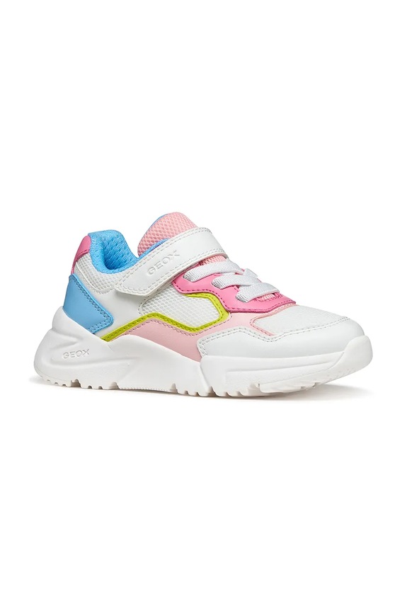 Παιδικά sneakers Geox LOFTUS συνθετικό λευκό J65M2B.0BC14.24.27