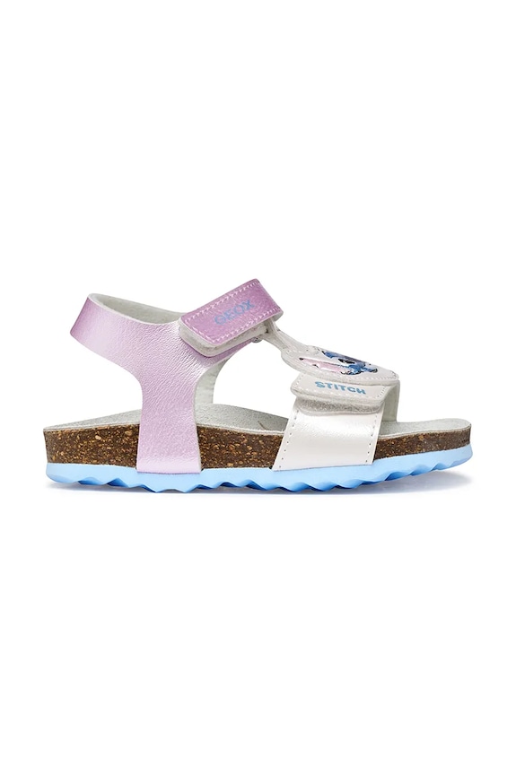 Geox sandále s otvorenými prstami detské SANDAL CHALKI x Lilo & Stitch B652RB.000NF.20.23 fialová SS26