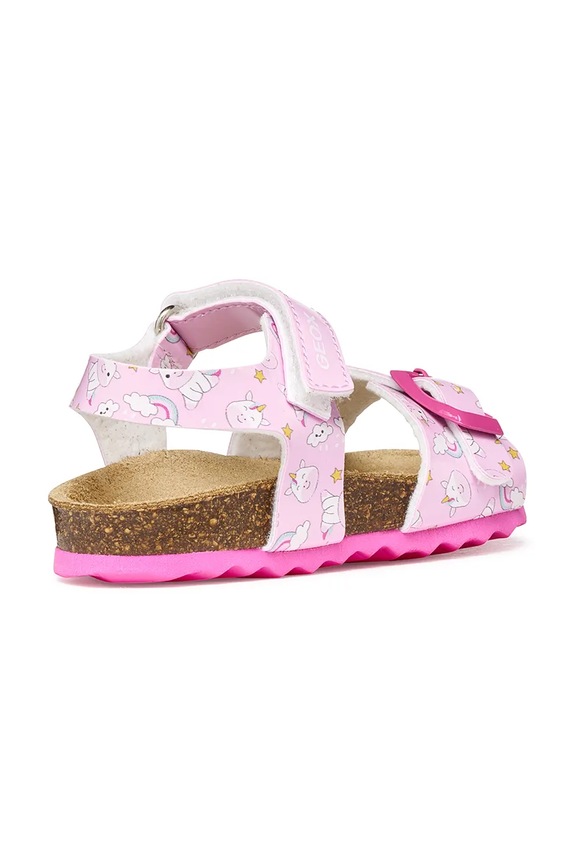 Deklice Geox otroški sandali SANDAL CHALKI B922RA.000FC.24.27 roza
