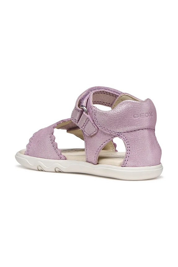 Geox sandały skórzane dziecięce SANDAL STEPPIEUP fioletowy B656QB.000CR.20.27