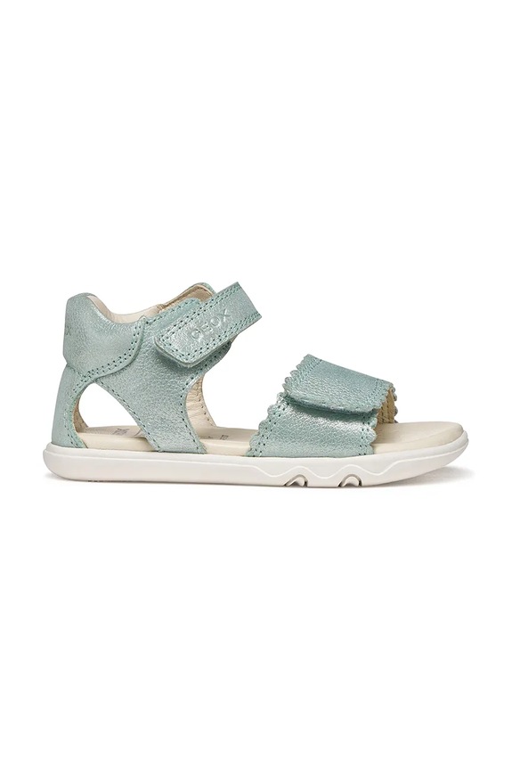Geox sandały skórzane dziecięce SANDAL STEPPIEUP B656QB.000CR.20.27 turkusowy SS26