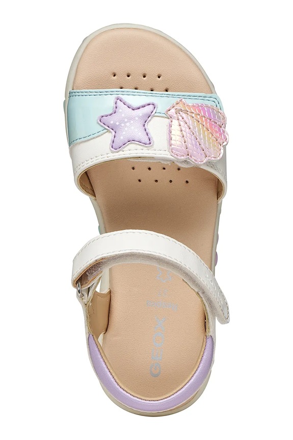 Geox sandale copii SANDAL HAITI J658ZB.05402.28.31 alb
